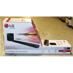LG 2.1 CH SOUND BAR W/ WIRED SUBWOOFER