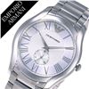 Image 7 : NEW ARMANI SILVER DIAL ST. STEEL CHRONO MSRP $339