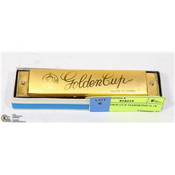 NEW GOLDEN CUP HARMONICA 16 HOLES