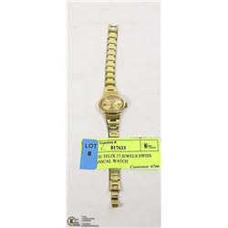 VINTAGE TELIX 17 JEWELS SWISS MECHANICAL WATCH