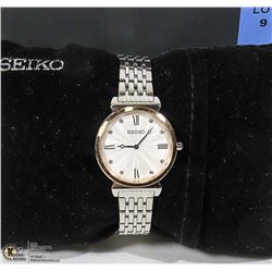 NEW SEIKO LADIES WATCH W/ SWAROVSKI CRYSTALS