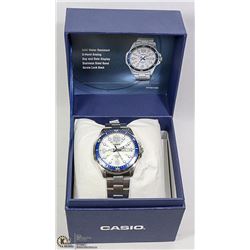 NEW CASIO MEN'S WATCH IN BOX W/ MANUAL, ETC