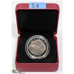 2008 SILVER FOSSIL DINOSAUR $4 COIN