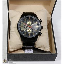 NEW CURREN MENS STAINLESS STEEL WATCH