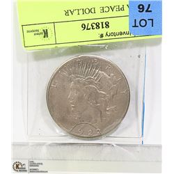 1922 USA PEACE  DOLLAR