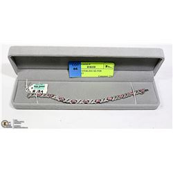 NEW 925 STERLING SILVER BRACELET, CUBIC ZIRCONIA