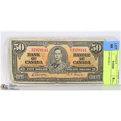 1937 CANADIAN $50 BILL