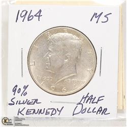 1964 CANADIAN 90% SILVER KENNEDY HALF DOLLAR