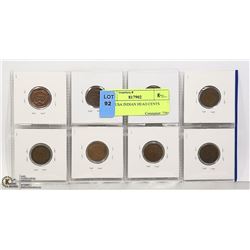 8-PCS USA INDIAN HEAD CENTS