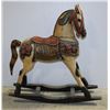 Image 1 : WOOD ROCKING HORSE DECORATIVE ART PIECE