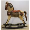 Image 2 : WOOD ROCKING HORSE DECORATIVE ART PIECE