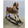 Image 4 : WOOD ROCKING HORSE DECORATIVE ART PIECE