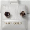 Image 1 : 2) 14KT WHITE GOLD PAIR DIAMOND STUD EARRINGS