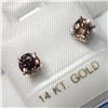 Image 2 : 2) 14KT WHITE GOLD PAIR DIAMOND STUD EARRINGS
