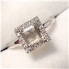 Image 2 : 10) 14 KARAT WHITE GOLD DIAMOND RING SIZE 7