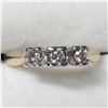 Image 1 : 17) 10K YELLOW AND WHITE GOLD DIAMOND RING SZ 7