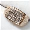 Image 2 : 49) 10K YELLOW GOLD GENTLEMAN'S DIAMOND RING SZ 7