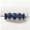 Image 1 : 27) 10KT WHITE GOLD SAPPHIRE RING SIZE 6