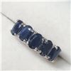 Image 3 : 27) 10KT WHITE GOLD SAPPHIRE RING SIZE 6