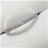 Image 2 : 33) 10KT WHITE GOLD DIAMOND RING. SIZE 7