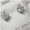 Image 3 : 26) 14KT WHITE GOLD PAIR OF DIAMOND EARRINGS