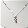 Image 1 : 9) 18KT WHITE GOLD BROWN & YELLOW DIAMOND NECKLACE