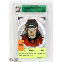 ENCASED 2007/08 IN THE GAMEDANY HEATLEY HOCKEY