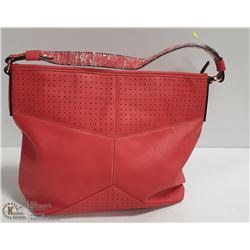NEW BLUSH CORAL COLOR LADIES SHOULDER PURSE