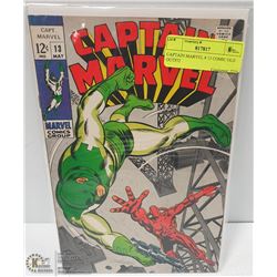 CAPTAIN MARVEL # 13 COMIC OLD OUTFIT