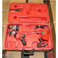 MILWAKEE M12 CORDLESS TOOL SET