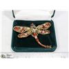 Image 1 : RHINESTONE DRAGONFLY BROOCH