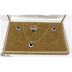 3 PIECE JEWELLERY SET, INCLUDES NECKLACE, RING