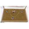 Image 1 : 3 PIECE JEWELLERY SET, INCLUDES NECKLACE, RING