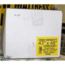 CASE OF 200 43"X48" CLEAR FOOD GRADE GARBAGE BAGS