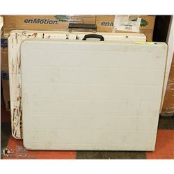 LOT OF 2 FOLDING RESIN TABLES