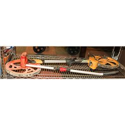 LOT OF 2 MEASURING STICKS AS IS