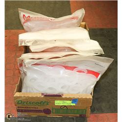 BOX WITH 7 BAGS OF MUSTER PLUMBER 1 ½ POLY FLANGED