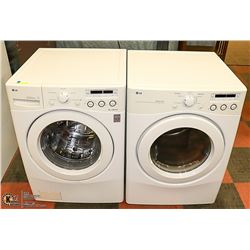 LG FRONT LOAD WASHER DRYER SET WITH 7 DAY WARRANTY
