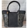 Image 1 : NEW BLACK SNAKESKIN DESIGN LADIES PURSE, COMES
