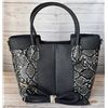 Image 2 : NEW BLACK SNAKESKIN DESIGN LADIES PURSE, COMES