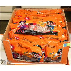 CASE OF 24 BAGS OF 50 PIECES DISNEY GUMMY CANDY