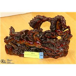 FIGURINE OF WILD HORSES