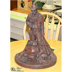 ORIGINAL WESTERN SCULPTURE BY LARGO, "THE CUTTER"