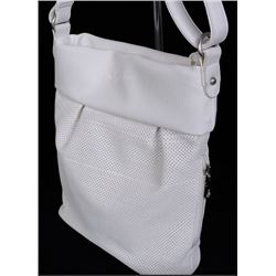 NEW DION WHTIE PURSE WITH HIDDENS SIDE POCKET