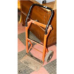 BLACK AND ORANGE 2 WHEEL DOLLY