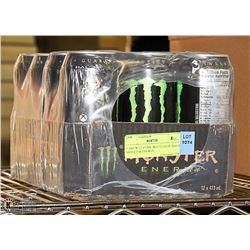 CASE W/12 473ML BOTTLES OF HALO MONSTER ENERGY