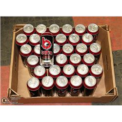 BOX WITH 33 BLACK CHERRY VANNILA BANG ENERGY DRINK