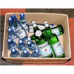 BOX OF ASSORTED WATER