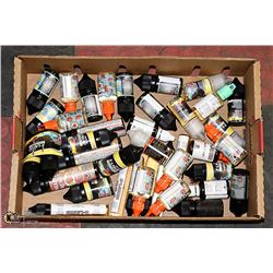 LARGE FLAT OF VAPE ITEMS FROM STORE CLOSURE.