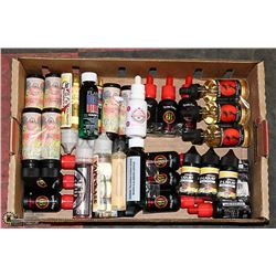 LARGE FLAT OF VAPE ITEMS FROM STORE CLOSURE.